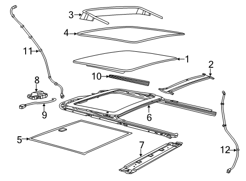 2022 Jeep Grand Cherokee WK Sunroof Diagram 2 - Thumbnail