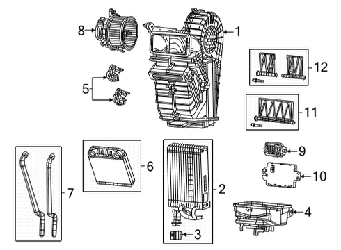 2022 Jeep Wagoneer Auxiliary Heater & A/C Diagram 3 - Thumbnail