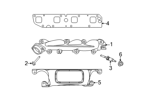 2022 Dodge Durango Exhaust Manifold Diagram 1 - Thumbnail