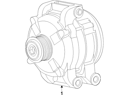 2022 Dodge Challenger Alternator Diagram 1 - Thumbnail