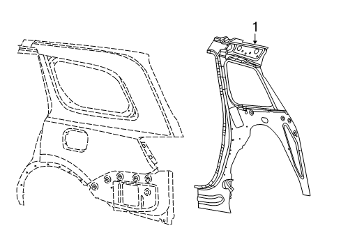2022 Jeep Grand Cherokee WK Inner Structure  Diagram