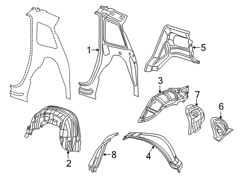 2023 Dodge Durango Inner Structure  Diagram