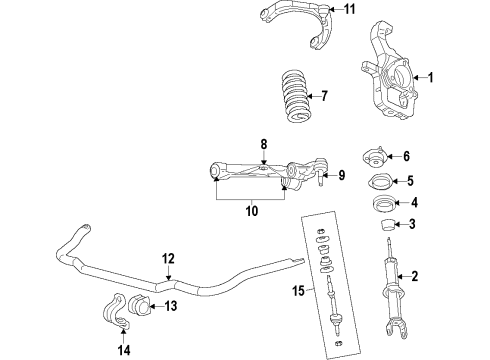 2011 Ram 1500 Stabilizer Link Diagram for 5170290AE