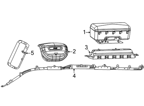 2023 Jeep Grand Cherokee L SDM Module Diagram for 68611543AB