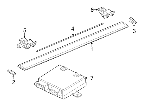 2023 Ram 1500 Running Board Diagram 2 - Thumbnail