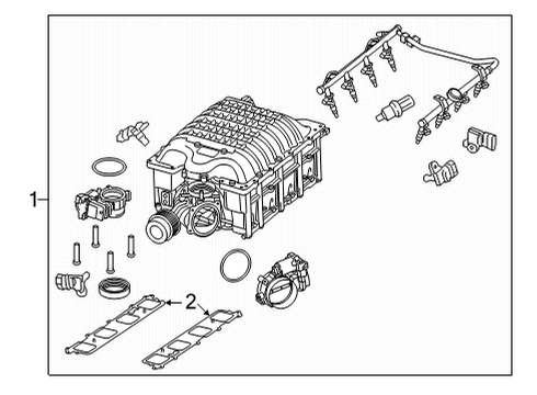 2023 Dodge Durango Supercharger & Components Diagram