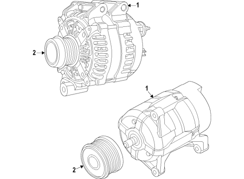 2022 Ram ProMaster 2500 Alternator Diagram 1 - Thumbnail