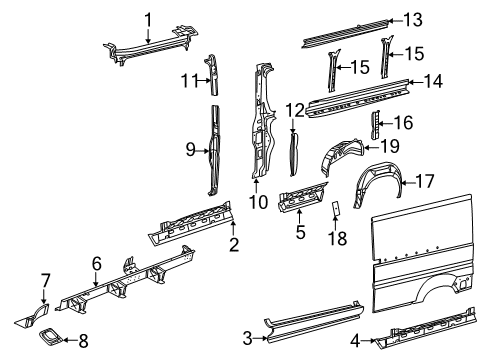 2023 Ram ProMaster 3500 Inner Structure  Diagram 1 - Thumbnail