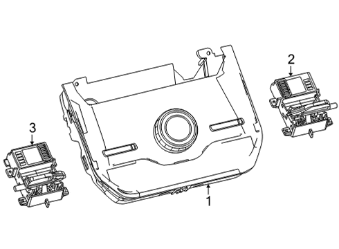 2022 Jeep Wagoneer Gear Shift Assembly Diagram for 68603112AB