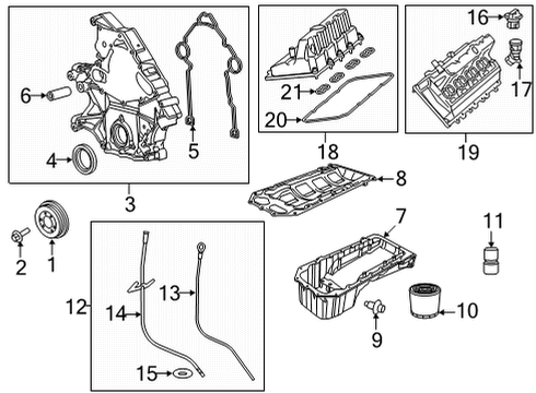 2023 Dodge Durango Engine Parts & Mounts, Timing, Lubrication System Diagram 3 - Thumbnail