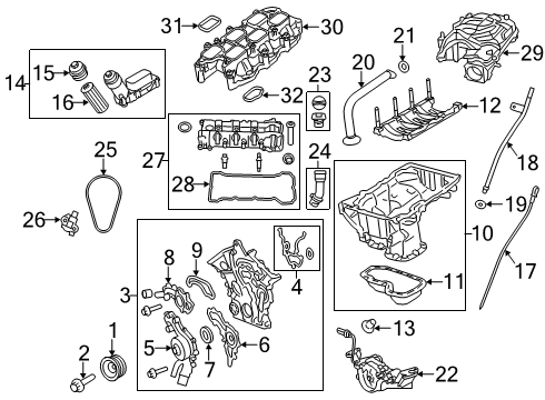 2023 Jeep Wrangler Engine Parts & Mounts, Timing, Lubrication System Diagram 3 - Thumbnail