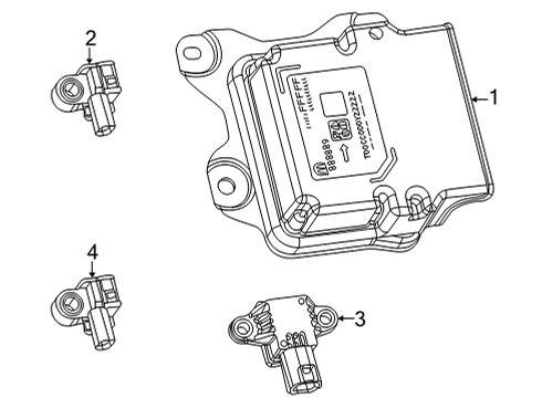 2024 Jeep Grand Cherokee L Air Bag Components Diagram 2 - Thumbnail