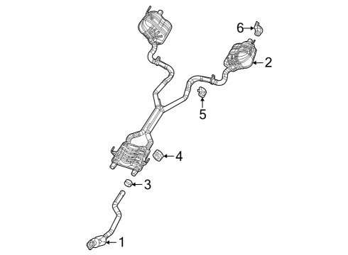 2024 Jeep Grand Cherokee Exhaust Components Diagram 3 - Thumbnail