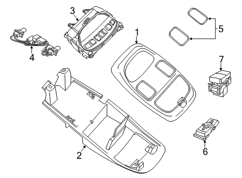 2021 Ram 1500 Classic Sunroof Diagram 3 - Thumbnail