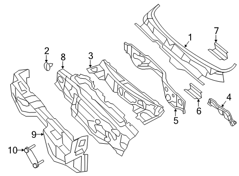 2023 Ram 1500 Classic Cab Cowl Diagram 3 - Thumbnail