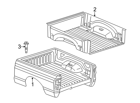 2023 Ram 1500 Classic Box Assembly Diagram 3 - Thumbnail