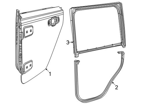 2024 Jeep Wrangler Door & Components Diagram 4 - Thumbnail