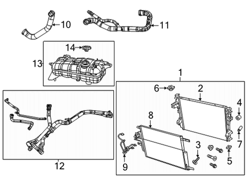 2023 Ram 1500 Radiator & Components Diagram 5 - Thumbnail