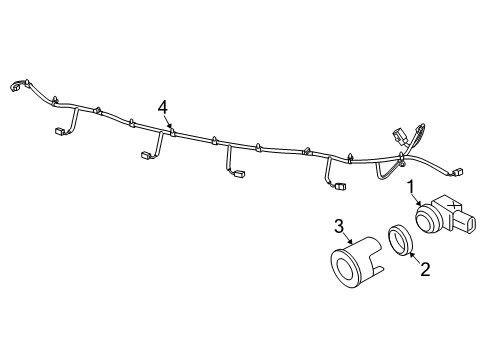 2021 Ram 1500 Classic Parking Aid Diagram 3 - Thumbnail