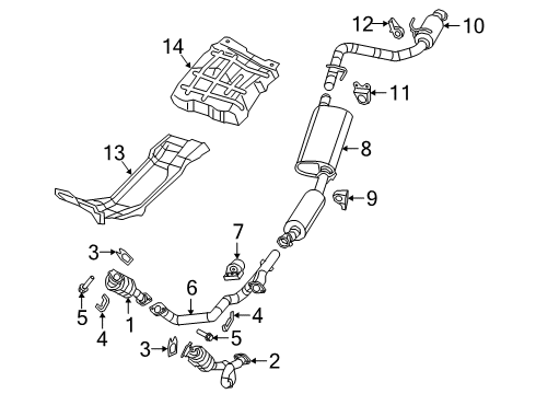2022 Jeep Gladiator Exhaust Components Diagram 2 - Thumbnail