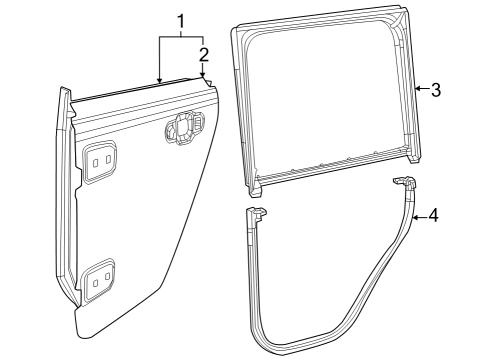 2023 Jeep Gladiator Door & Components Diagram 3 - Thumbnail