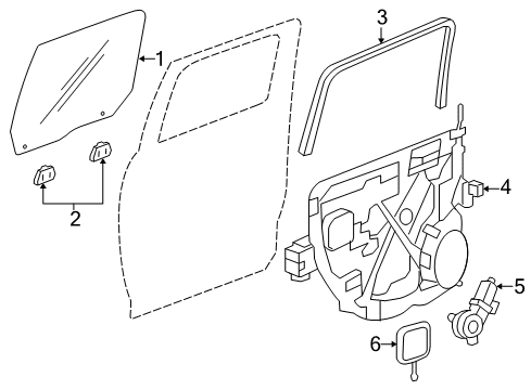 2021 Ram 1500 Classic Rear Door Diagram 1 - Thumbnail