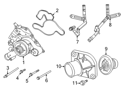 2022 Ram 1500 Water Pump Diagram 3 - Thumbnail