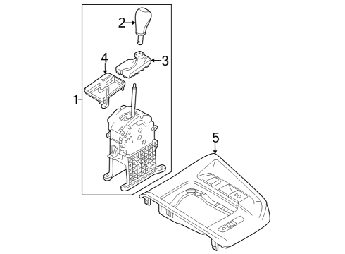 2023 Dodge Hornet Shifter Assembly Diagram for 7QS53LXHAA