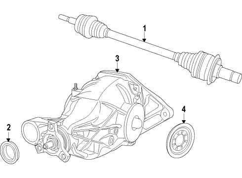2023 Dodge Durango Rear Axle, Differential, Drive Axles, Propeller Shaft Diagram