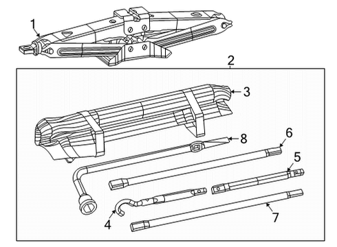 2023 Ram 1500 Jack & Components Diagram 2 - Thumbnail