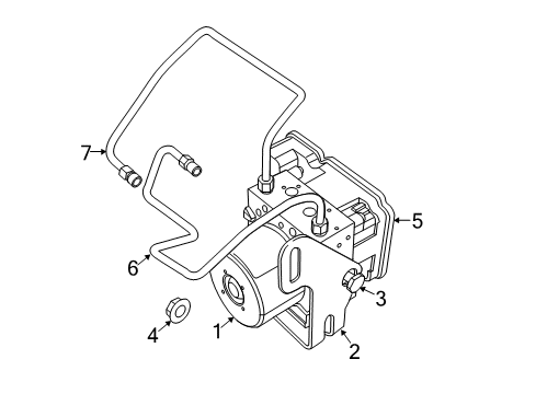 2023 Dodge Durango ABS Components Diagram