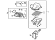 Dodge Durango Air Intake Coupling Diagram - 53010986AC