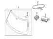 2021 Dodge Charger Car Mirror Diagram - 68324976AA
