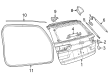 Jeep Trunk Lid Lift Support Diagram - 68459565AB
