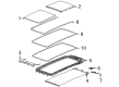 Jeep Grand Cherokee L Weather Strip Diagram - 68518682AA