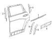 Jeep Door Moldings Diagram - 6VX69RXFAC