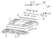 Jeep Wrangler Hood Hinge Diagram - 68281884AD