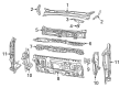 Jeep Front Cross-Member Diagram - 68541457AA