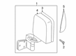 Jeep Wrangler Car Mirror Diagram - 68361958AA