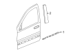 2022 Dodge Durango Door Moldings Diagram - 57010263AI