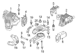 2023 Jeep Cherokee Engine Mount Bracket Diagram - 68521401AA