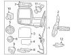 2023 Ram 3500 Car Mirror Diagram - 68526281AD
