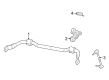 2022 Jeep Grand Cherokee L Sway Bar Kit Diagram - 68458147AE