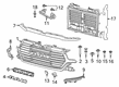 2022 Ram 1500 Grille Diagram - 68404994AD