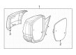 2023 Jeep Grand Cherokee L Car Mirror Diagram - 68420893AE