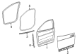 2022 Jeep Cherokee Door Seal Diagram - 68620432AA