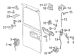 Ram Rear Door Striker Diagram - 68503208AA