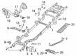 2022 Ram 2500 Front Cross-Member Diagram - 52121444AF