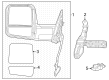 2023 Ram 3500 Car Mirror Diagram - 68509658AD
