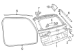 Jeep Trunk Lid Lift Support Diagram - 68342104AA